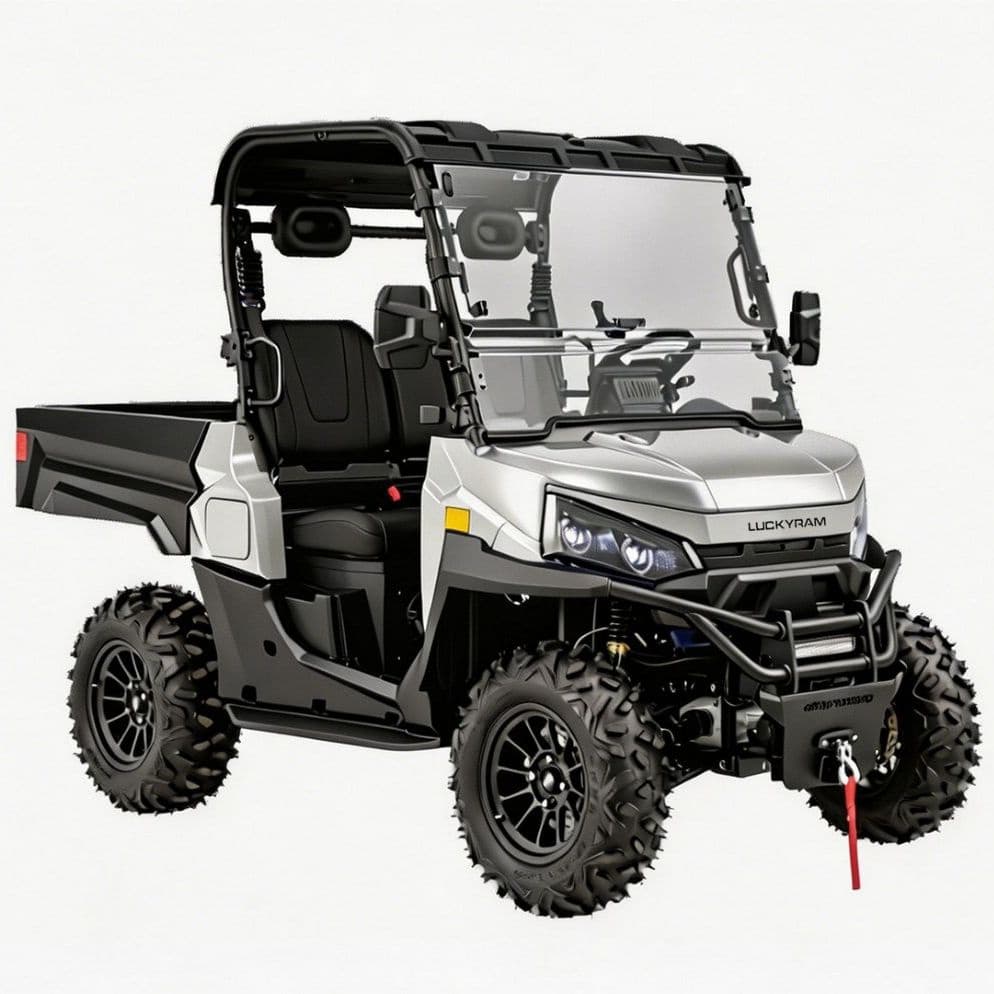 Avcılık Çiftliği için 10KW AC Motor 4WD Elektrikli UTV 1000kg Çekme