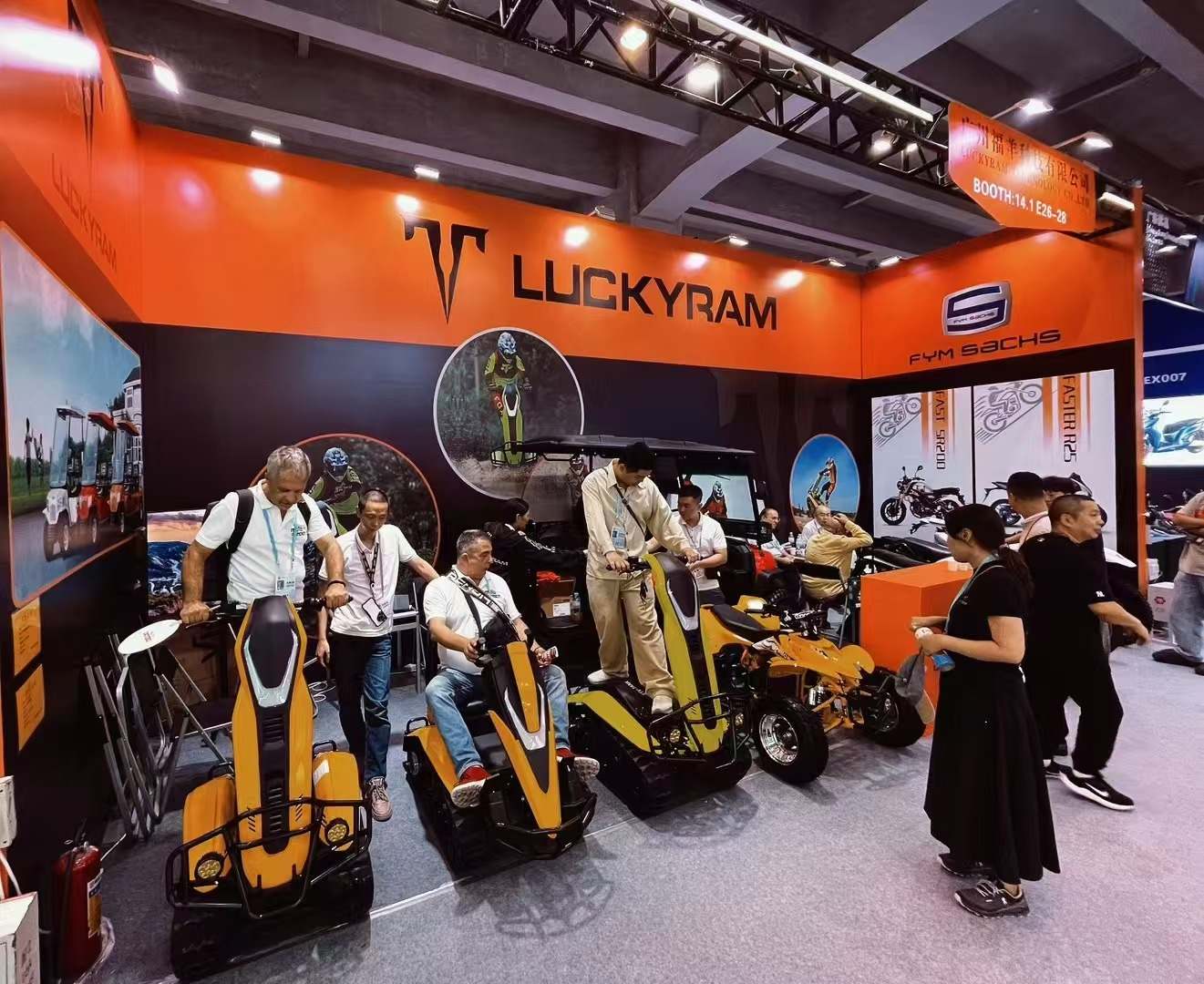Luckyram ATV'ler 136. Kanton Fuarı'nda yabancı alıcıların gözlerini yakalar