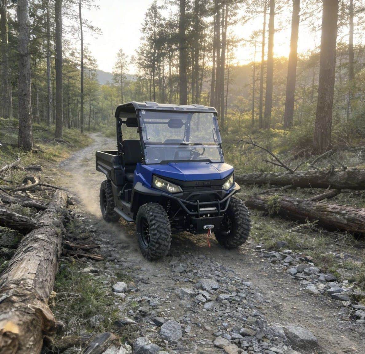 4WD Elektrikli Çiftlik UTV Çiftliği 73.6V 150Ah Kontrol Cihazı 20KW Tepe
