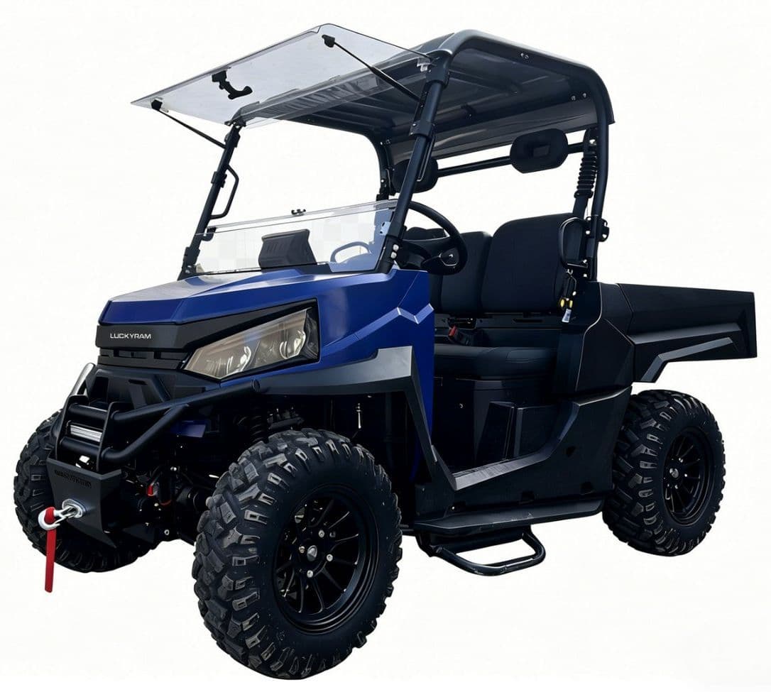 Mülk Bakımı için 73.6V Elektrikli UTV 10KW AC Motor 80-100km Menzil