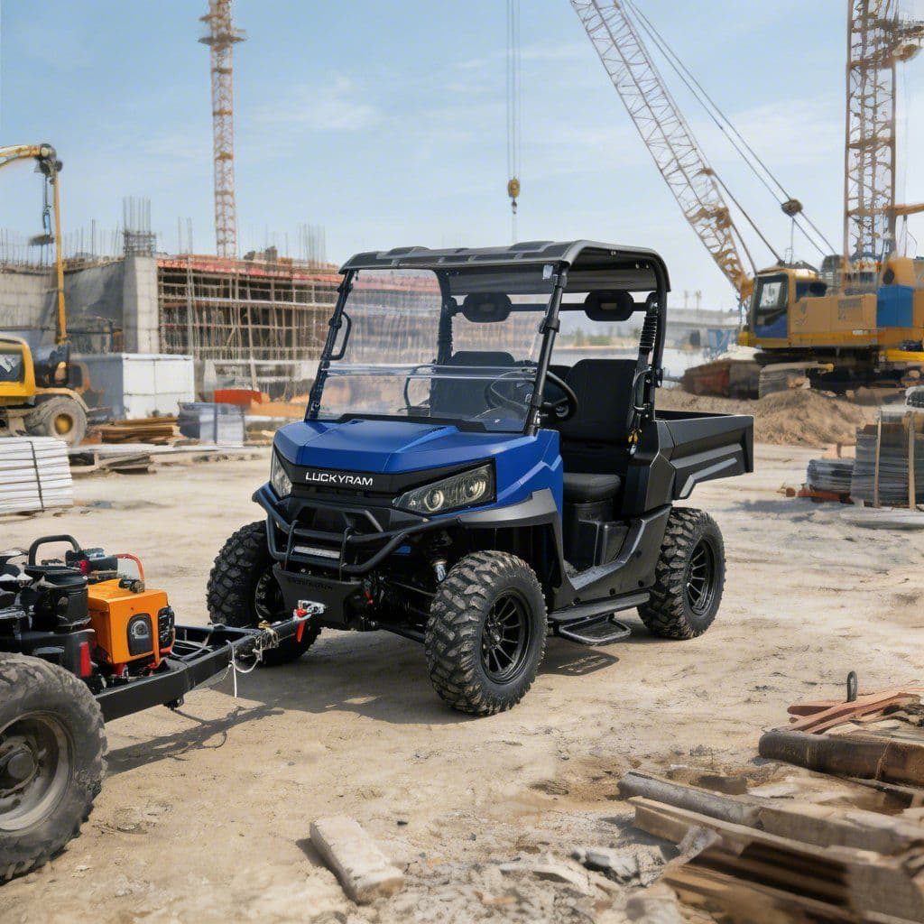 Avcılık için Elektrikli UTV 4WD 73.6V 150Ah EPS Hidrolik Direksiyon