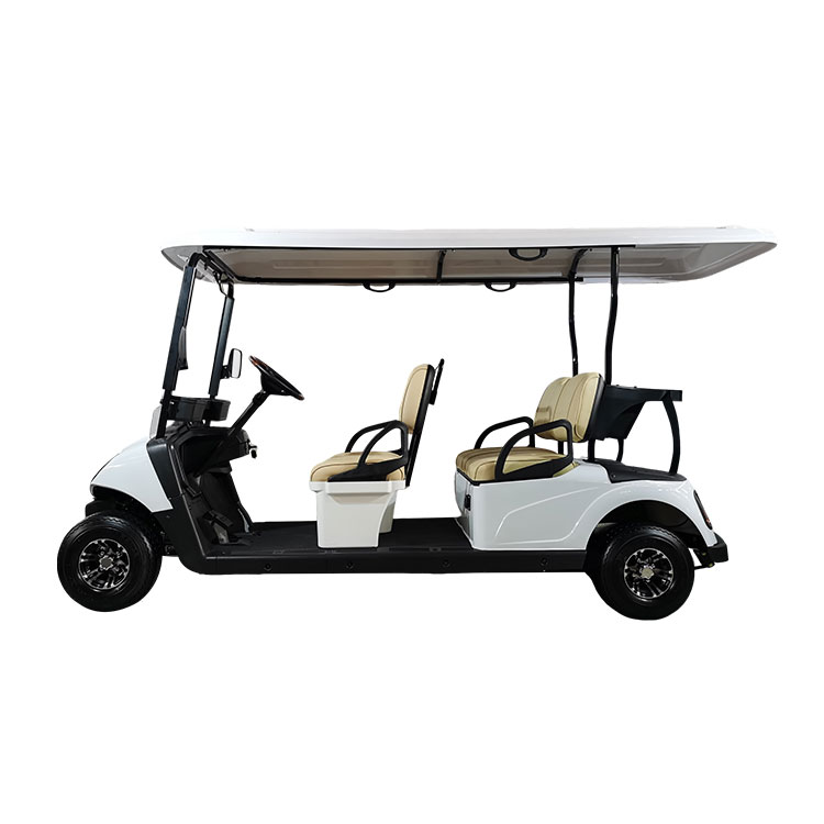 Lityum pille donatılmış, yüksek menzilli 4 kişilik elektrikli golf arabası