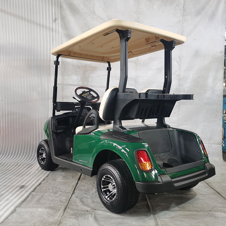 Lityum pille donatılmış, yüksek menzilli çift kişilik elektrikli golf arabası