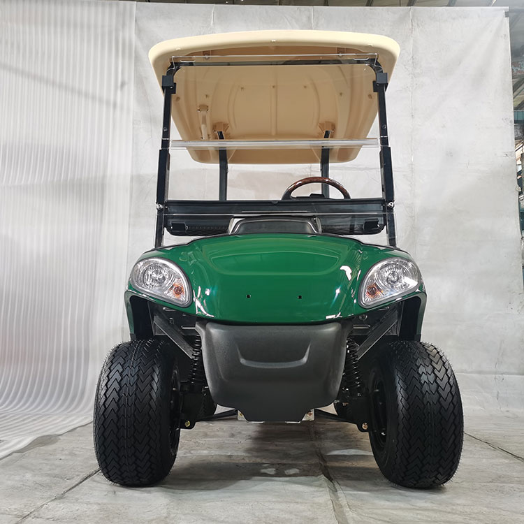 Lityum pille donatılmış, güçlü 2 kişilik elektrikli golf arabası