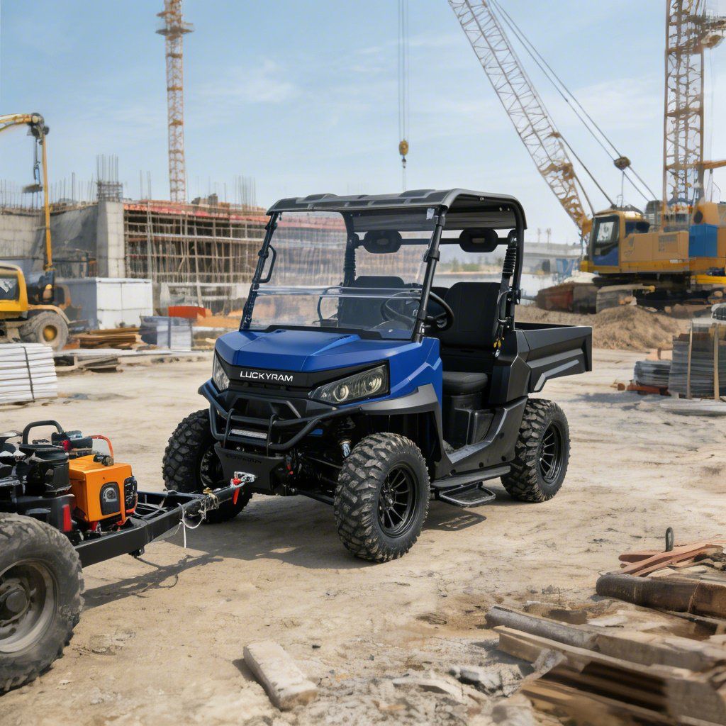 Çiftlik Çalışması UTV 4WD 10KW AC Motor 670kg Yükleme 1000kg Çekme